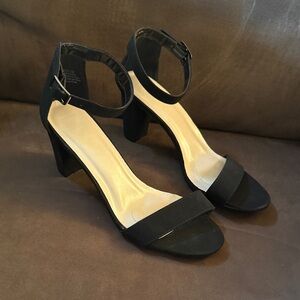 Black Ankle Strap Heels